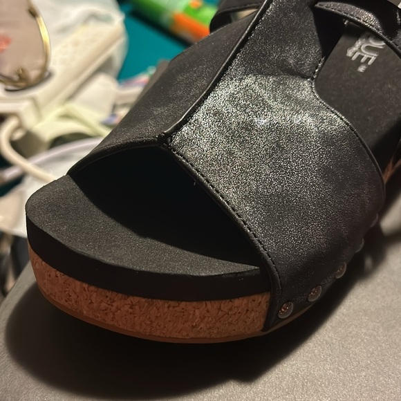 Black Metallic Wedge by Corky’s - Picture 2 of 5